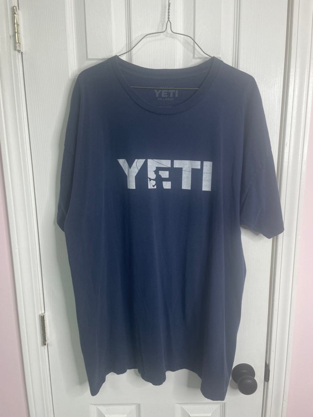 Yeti Navy Short-Sleeve Tee with White Logo